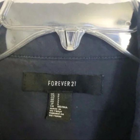 Navy Embroidered Utility Jacket - Picture 5 of 8